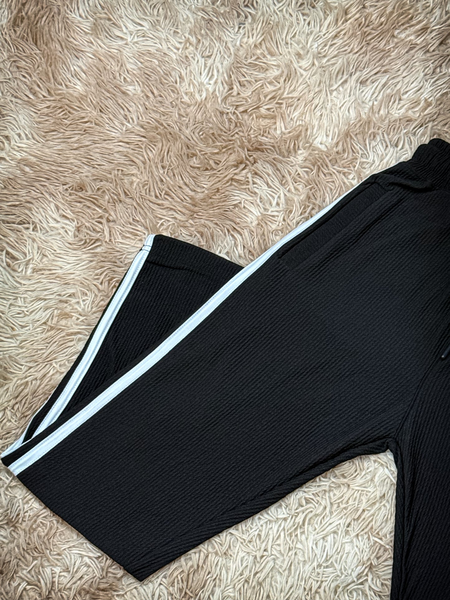 BLACK COLAR HALF ZIP ADIDAS TRACKSUIT FOR MEN'S