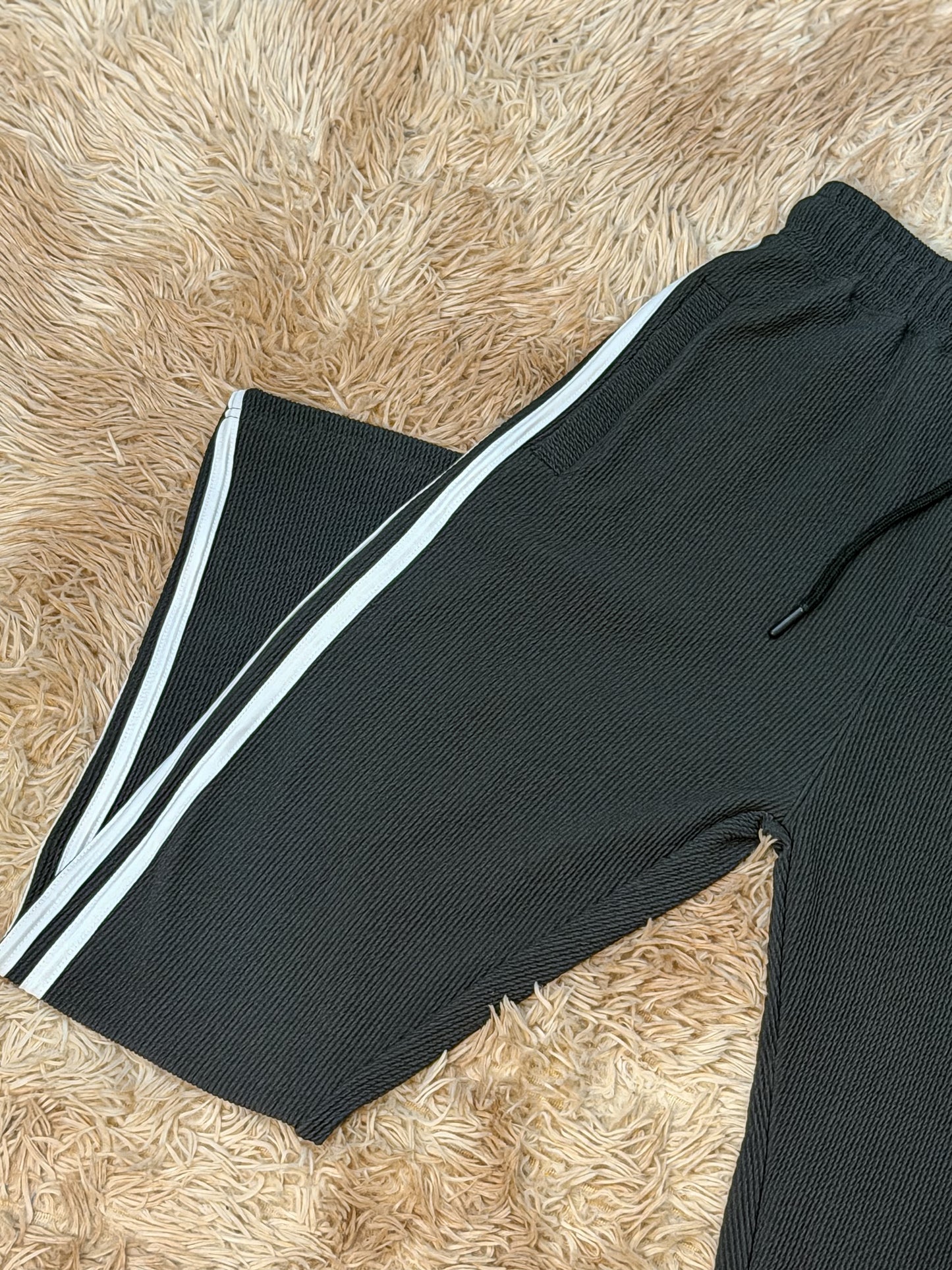 GREY COLAR HALF ZIP ADIDAS TRACKSUIT FOR MEN'S