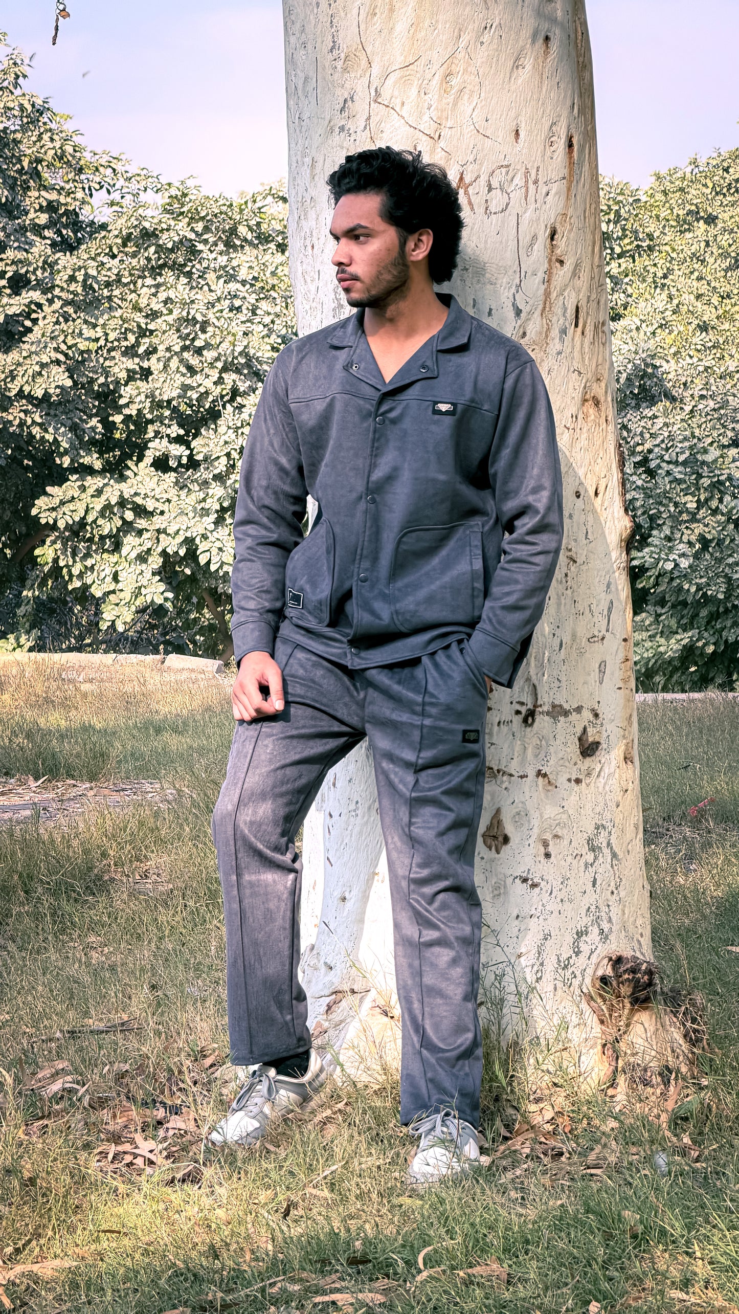 GREY BURBERRY SWEET SCUBA TRACKSUIT FOR MEN,S