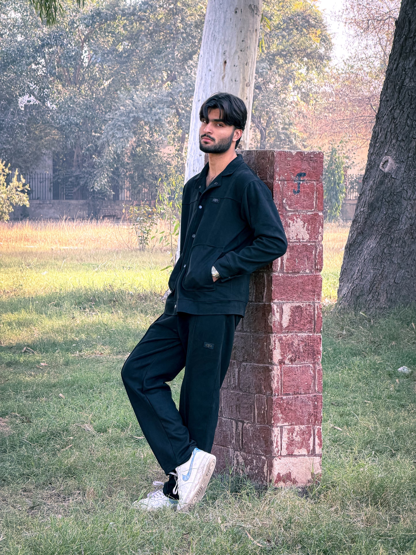 BLACK BURBERRY SWEET SCUBA TRACKSUIT FOR MEN,S