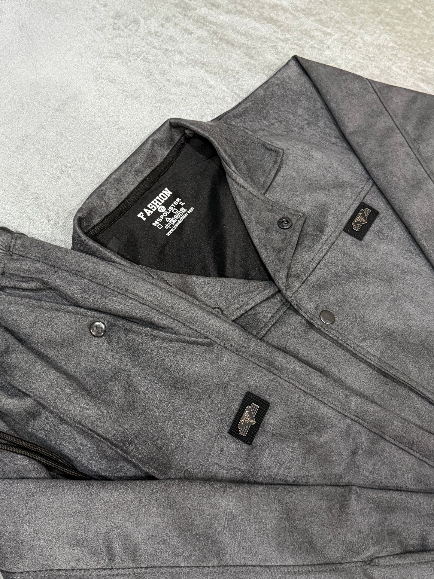 GREY BURBERRY SWEET SCUBA TRACKSUIT FOR MEN,S