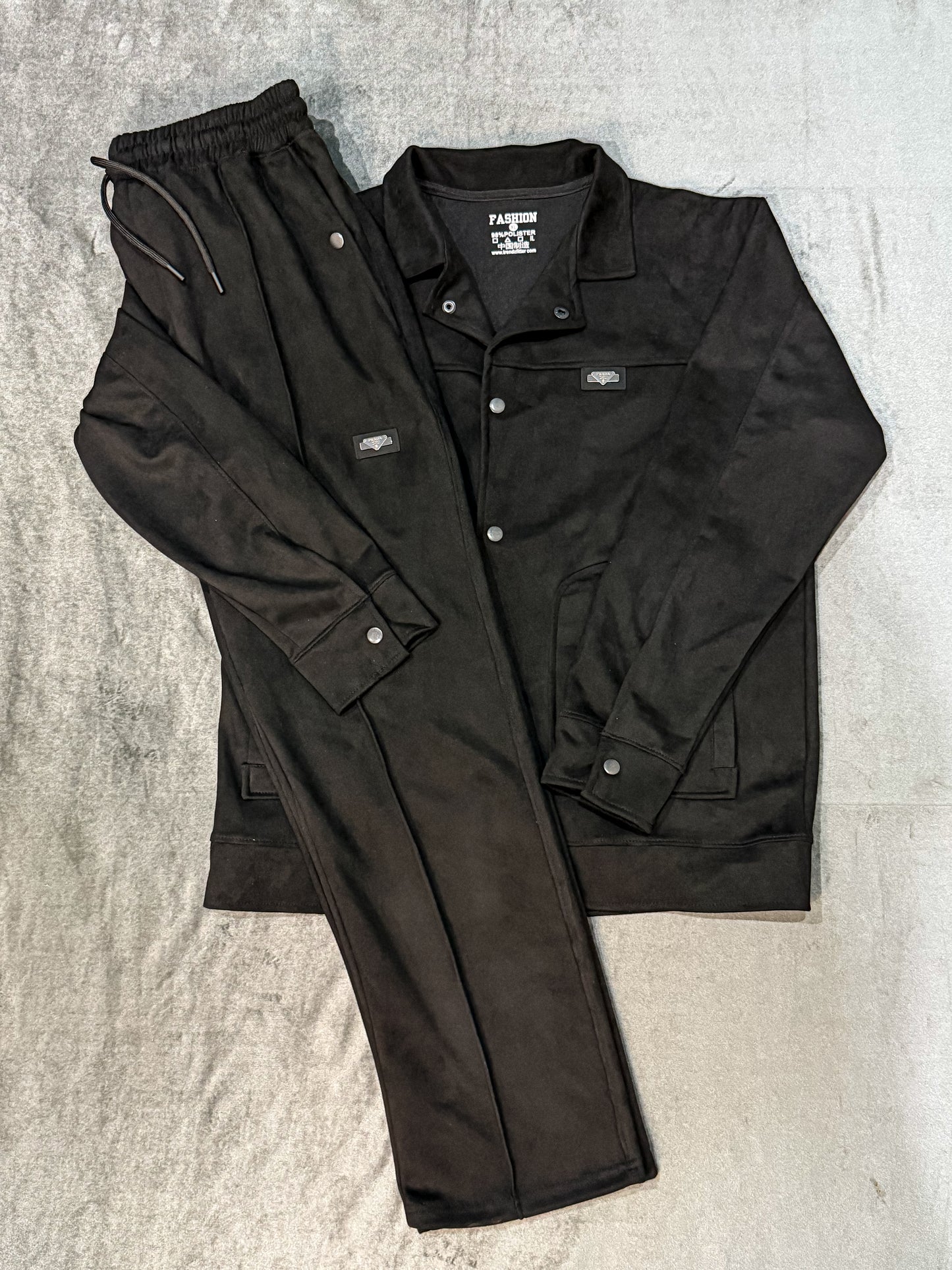 BLACK BURBERRY SWEET SCUBA TRACKSUIT FOR MEN,S